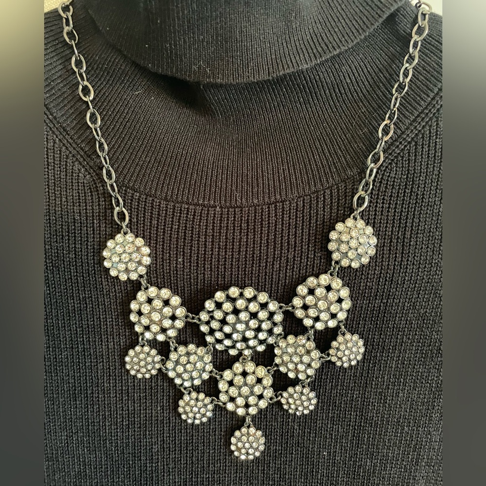 Boston Proper Rhinestone Dangle Necklace